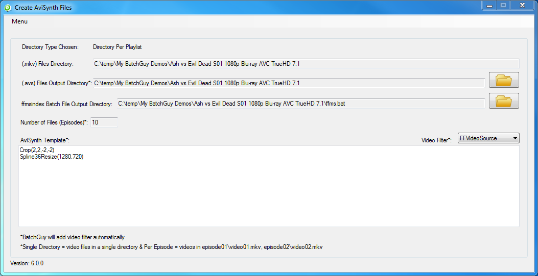 https://github.com/yaboy58/BatchGuy/raw/master/assets/HowToBatchEncodeCreateAviSynthFilesScreen.png